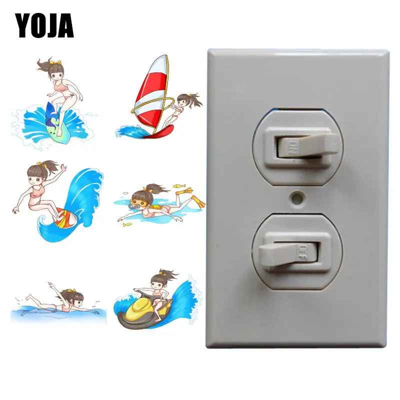 YOJA Aquatics обучающий декор для плавания настенный стикер выключателя гостиной