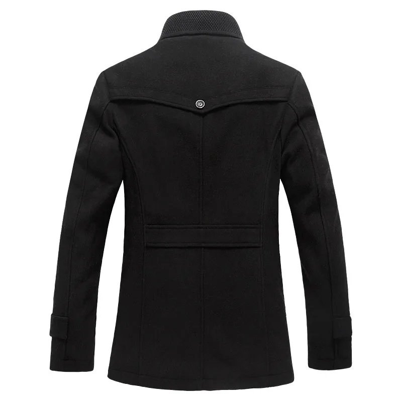 Новая мода 2018 осень зима мужская ветровка мужской шерстяной Тренч мужское