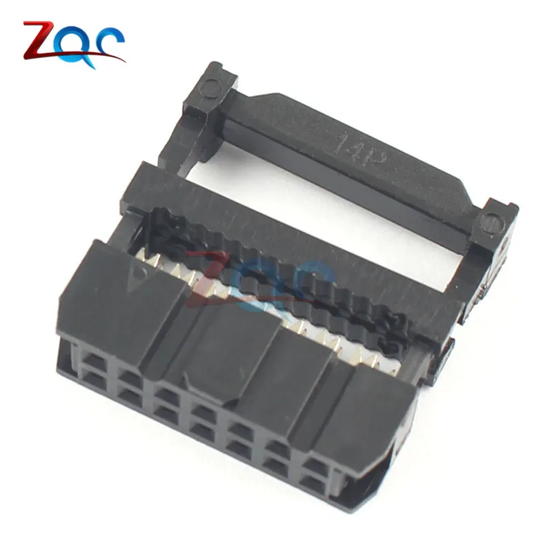 10 шт. 14Pin 2x7 2 54 шаг IDC FC 14 гнездовой JTAG разъем ISP плоский кабель|cable connector|cable flatl connector |
