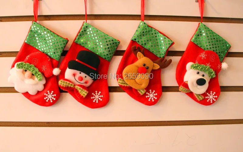 Рождественская Елка Украшения Рождественский Подарок Носки Милый чулок
