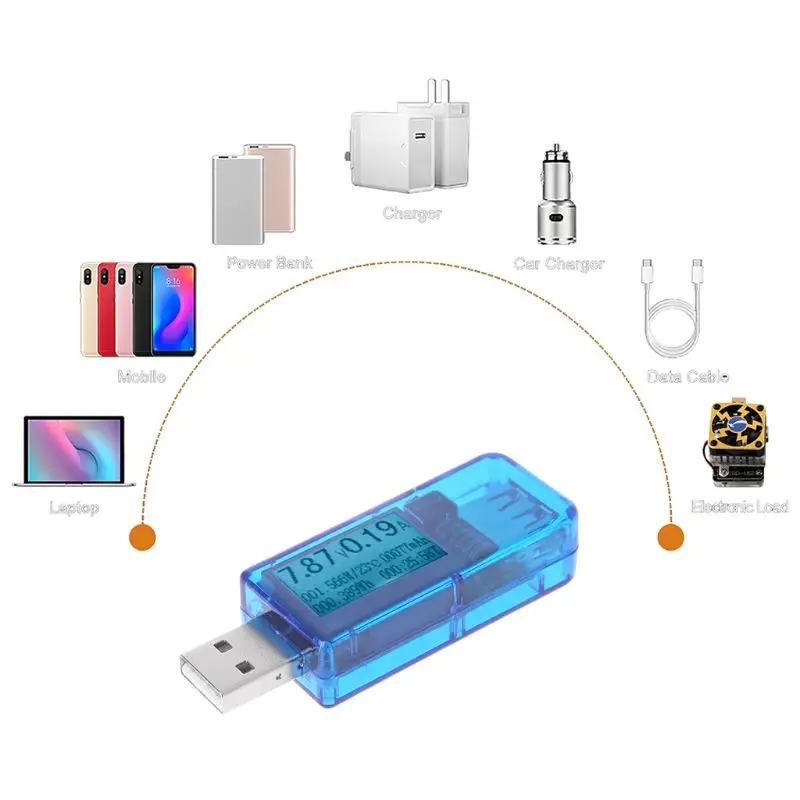 12 в 1 USB тестер напряжения измеритель тока зарядное устройство индикатор детектор мультиметр