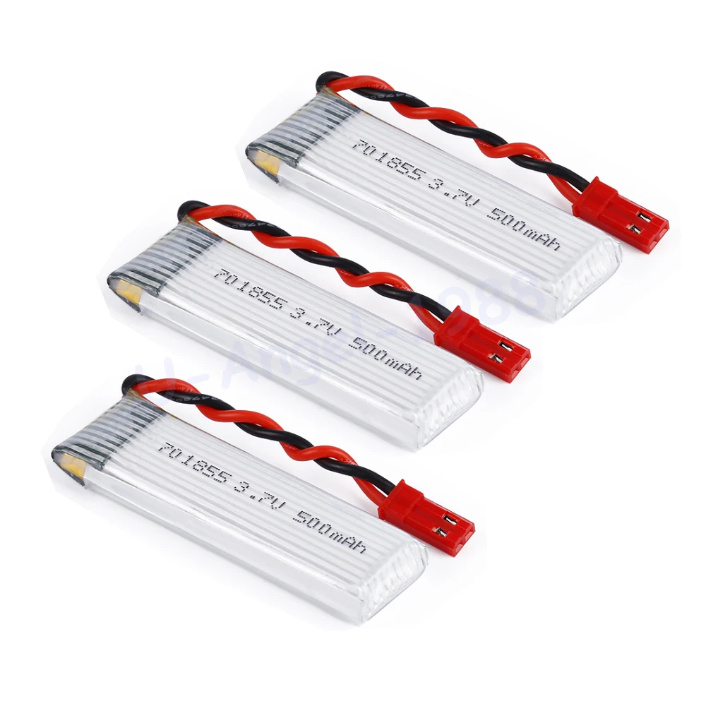 3 шт./лот 7 V 500mAh 25C Lipo аккумуляторная батарея модель 701855 для FPV RC квадрокоптера