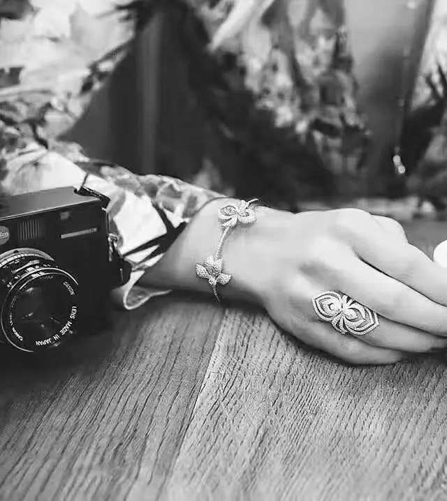 Роскошные свадебные кольца HIBRIDE в форме паука женские наборы регулируемый размер