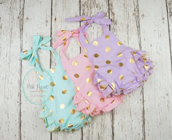 Комплект комбинезонов в Золотой горошек с пузырьками комбинезон пляжный костюм