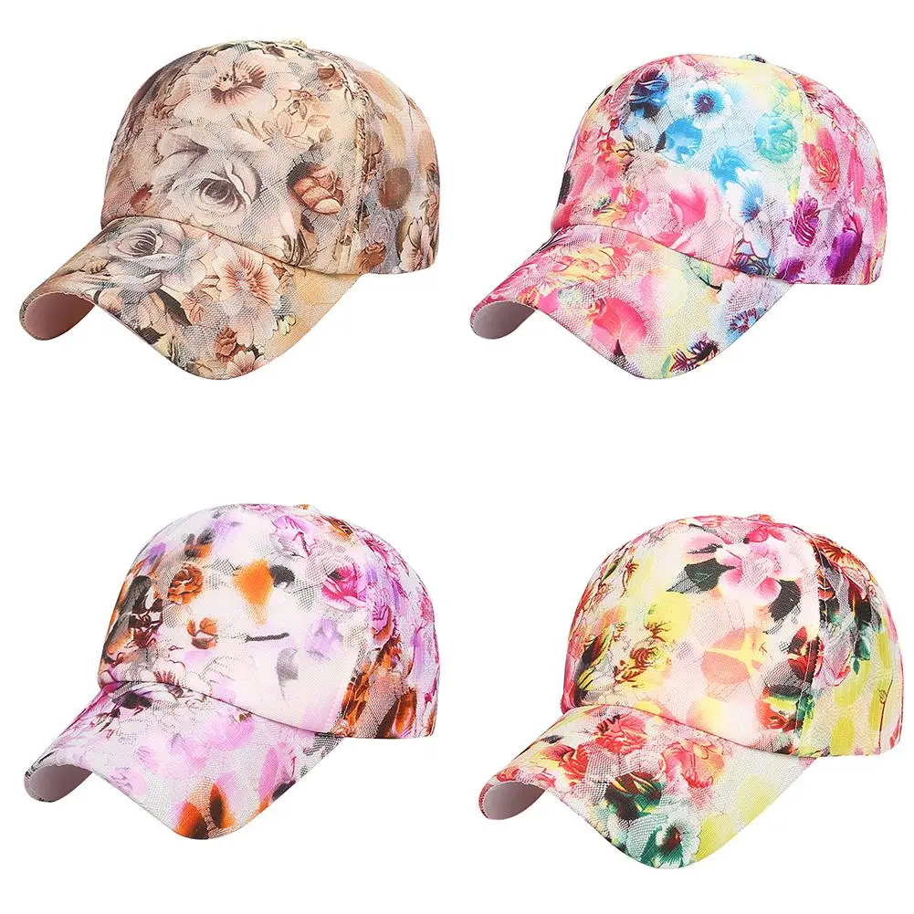 Новая дизайнерская хип хоп бейсболка с цветочным принтом повседневная