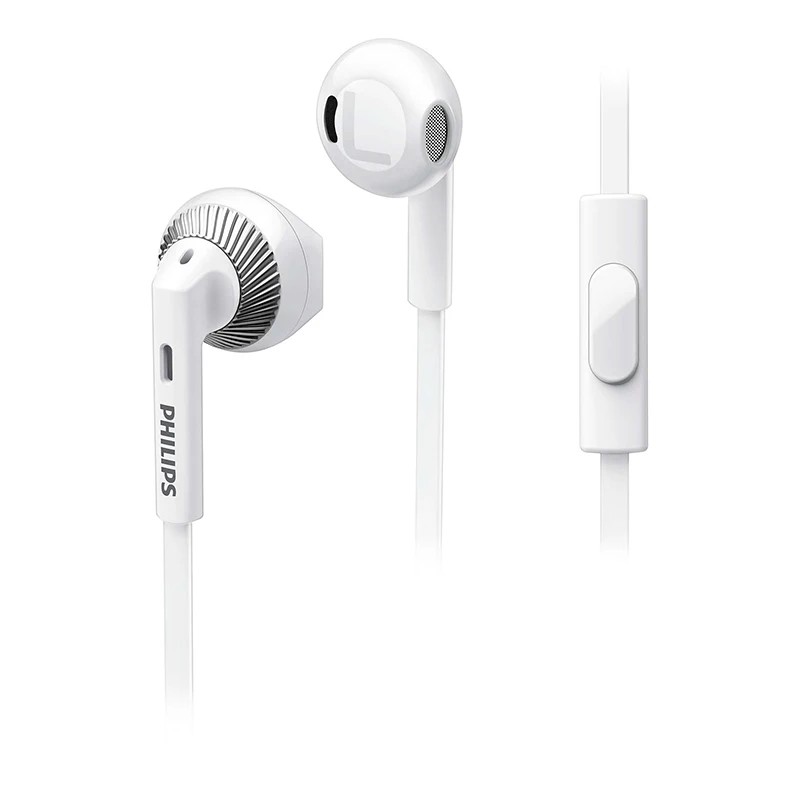 Оригинальные Проводные Наушники Philips SHE3205, высококачественные звуковые наушники с микрофоном для компьютера, поддержка Xiaomi, официальный тест - Цвет: White