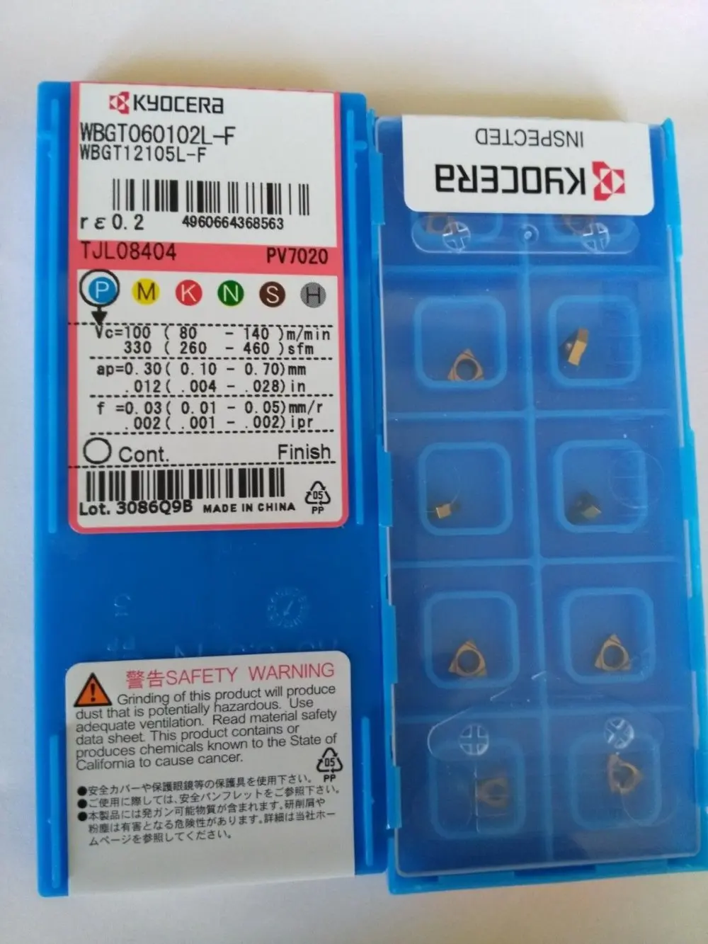 10 шт. твердосплавные вставки WBGT060102L F PV7020|insert|insert carbide |