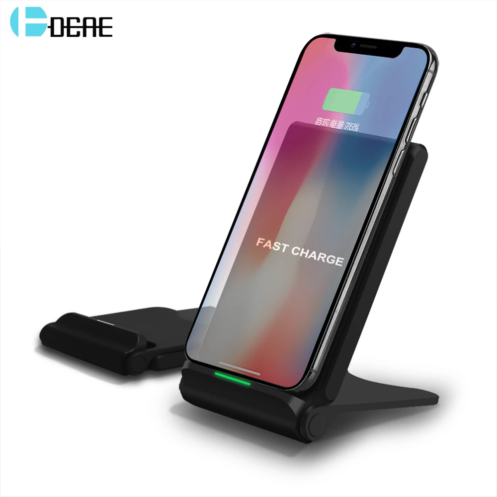 Беспроводное зарядное устройство DCAE для iPhone XS Max XR X 8 Plus 10 Вт быстрая Беспроводная