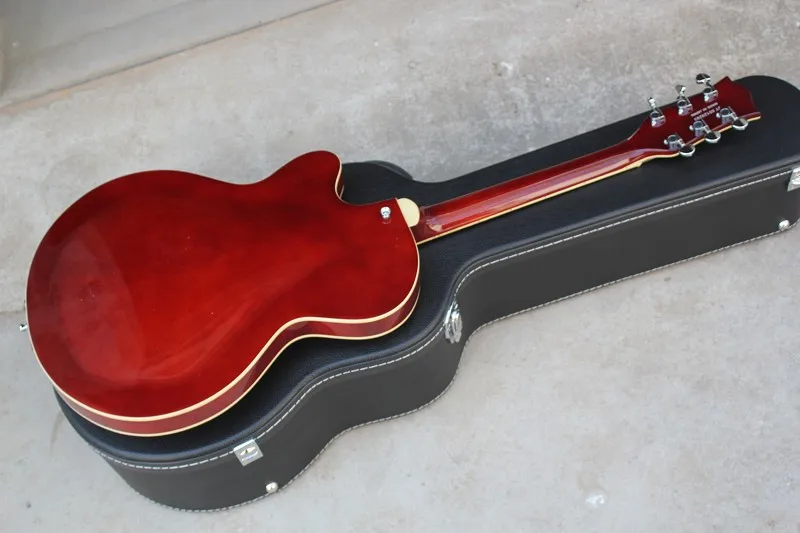 Бесплатная доставка Tennessee rose Gretsch 6120 полуполый корпус винно-красная
