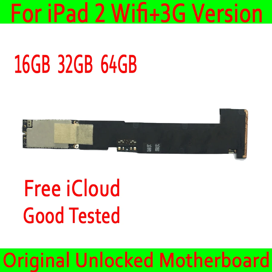 Для iPad 2 материнская плата Wifi + 3G версия со слотом для sim карты 16 ГБ/32 ГБ/64 ГБ