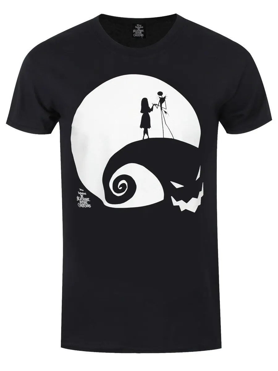 Футболка с принтом Кошмар перед Рождеством и надписью Moon Oogie Boogie schwarz мужские