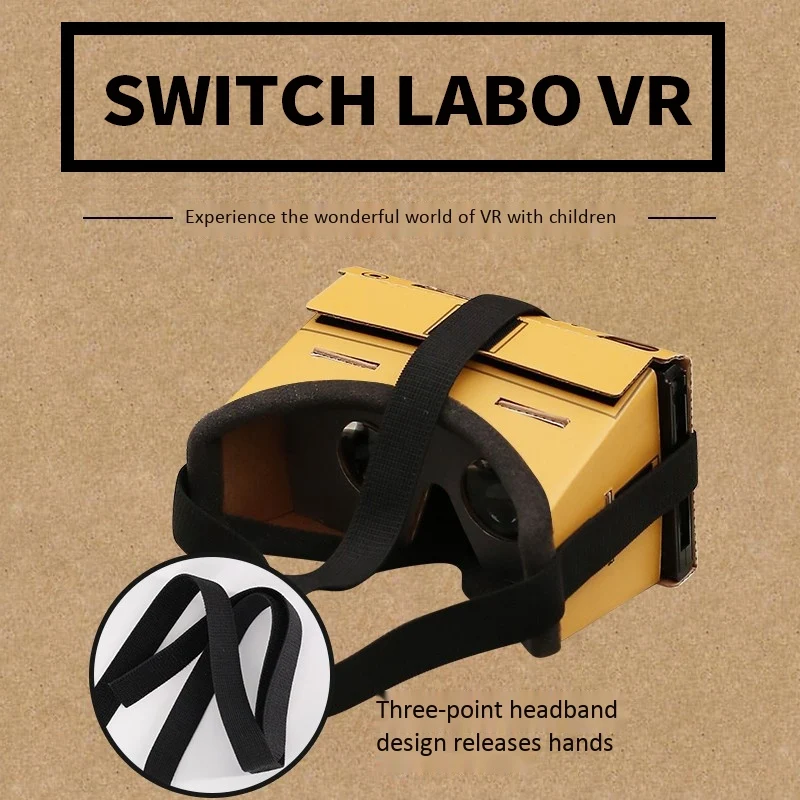 Для nintendo Switch VR складные очки виртуальной реальности 3D бумажные Box Фильмы Игры для