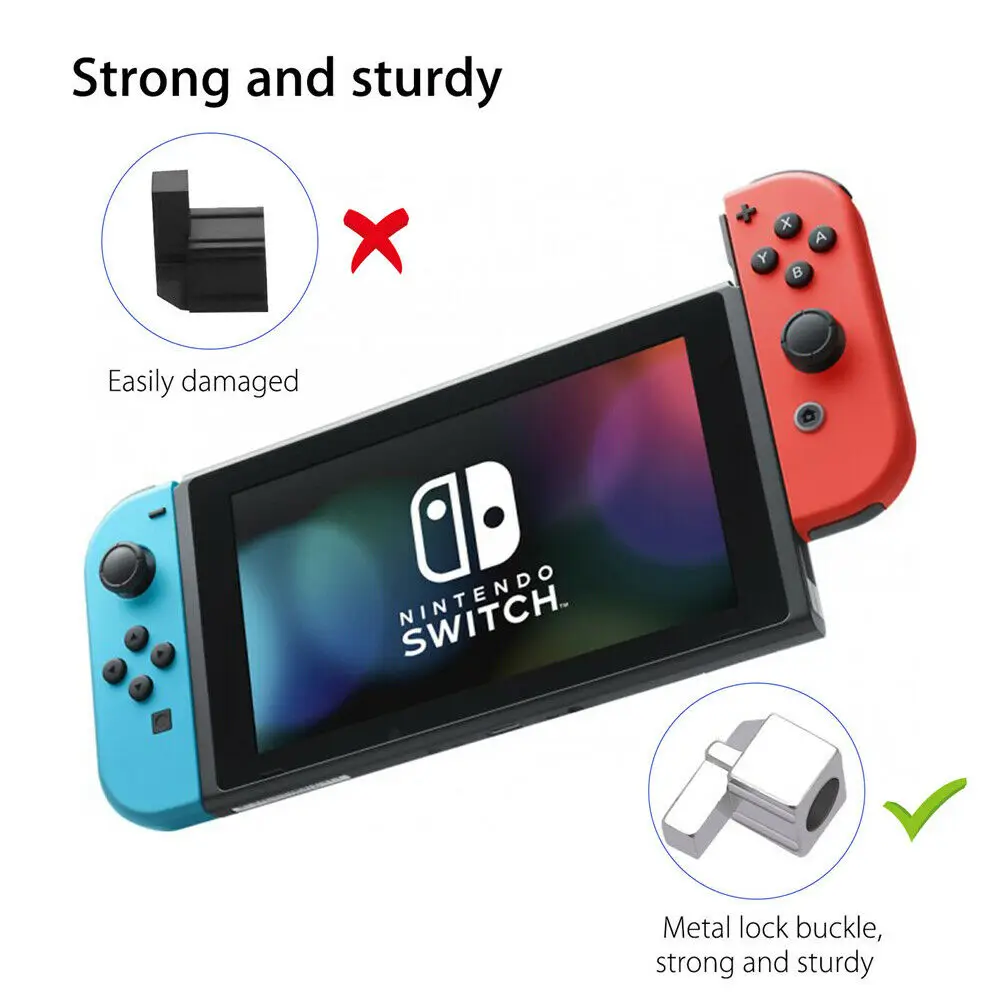 4 pack сплав пряжка замок игровая ручка аксессуары для Nintendo Switch NX Joy Con контроллер + 2