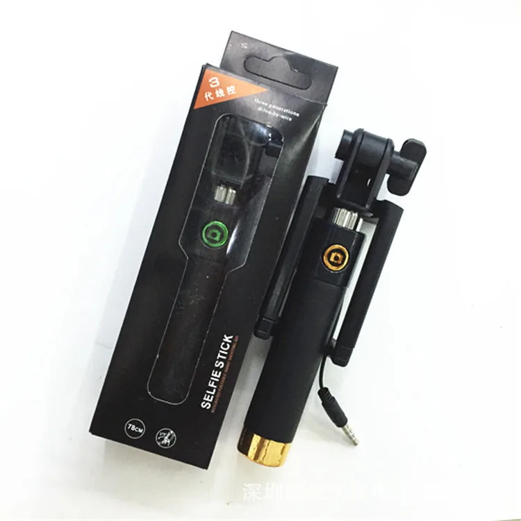 Mini self timer bar gift mobile phone three generation folding selfiestick rod selfie stick | Электроника