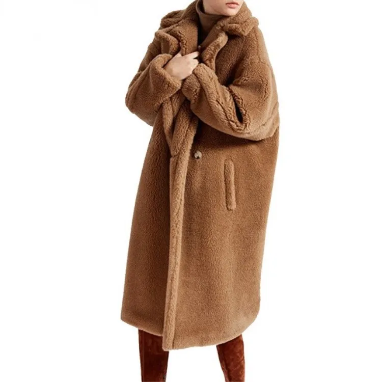 Крутое Новое поступление бесплатная доставка пальто из натурального овечьего