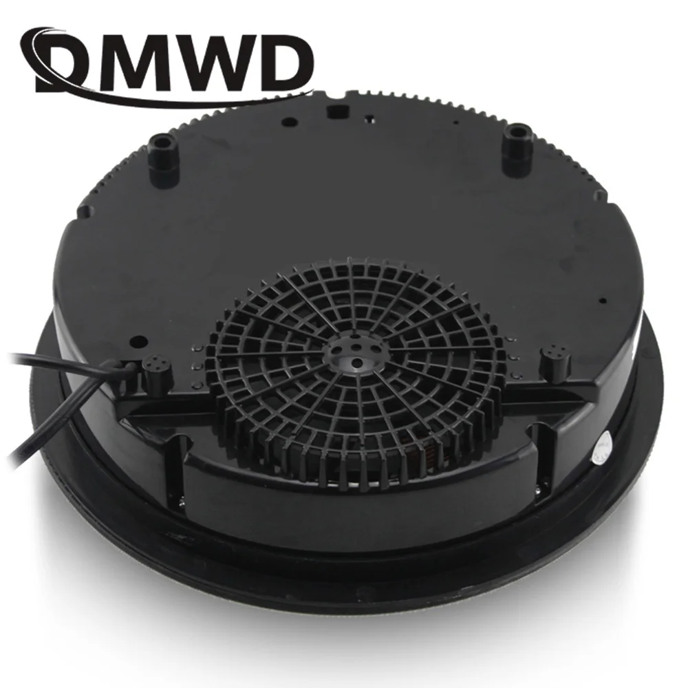 DMWD 1200 Вт круглая электрическая Магнитная индукционная плита с проводным управлением, черная кристальная панель, горячая кастрюля, варочная панель, варочная панель, горячая кастрюля, духовка