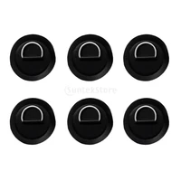 6pcsset 8cm 316 stainless steel d ring padpatch for pvc inflatable boat raft dinghy canoe kayak surfboard sup