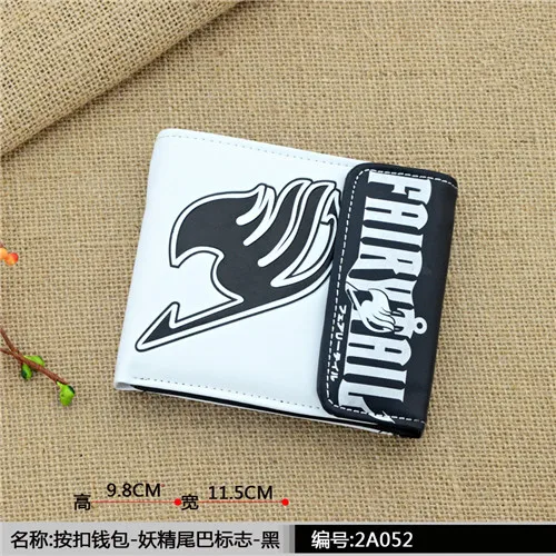 2a052 Знаменитые японские комиксы Attack on Titan/one piece/бумажник с логотипом "Death Note" женский и мужской бумажник с изображением персонажей из мультфильма кошелек с черепами держатель для карт - Цвет: 2a052