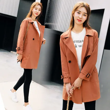 Женская Повседневная ветровка осень-весна 2019 |