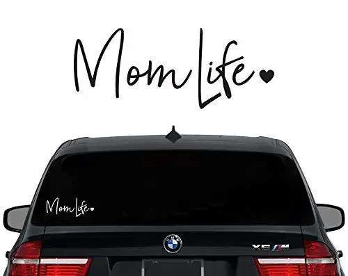 CCI Mom Life Decal Vinyl Sticker|Cars Trucks Vans Walls Laptop| White |7.5 in|CCI476 | Автомобили и мотоциклы