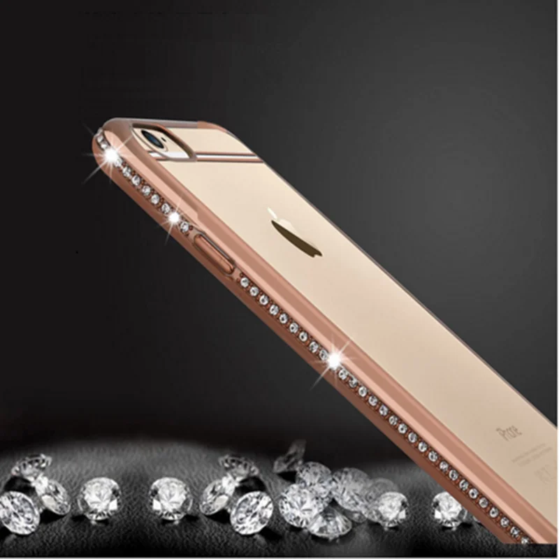 Новый Популярный роскошный блестящий чехол с бриллиантами для iPhone 7/iPhone 7 Plus