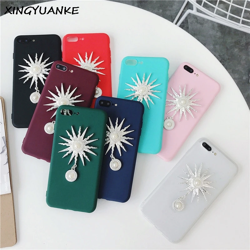 XINGYUANKE телефон чехол для OPPO F3 Plus 3D роскошный цветок солнца жемчуг Coque F1 плюс Чехол