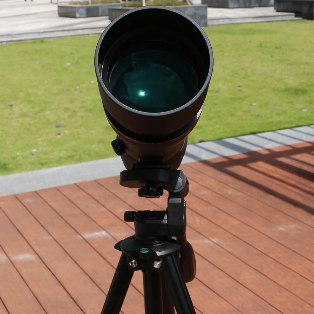 SVBONY 20-60x80 Zoom Зрительная труба с азотным наполнением, водостойкий телескоп, двойной механизм фокусировки, металлический корпус с 5" алюминиевым штативом