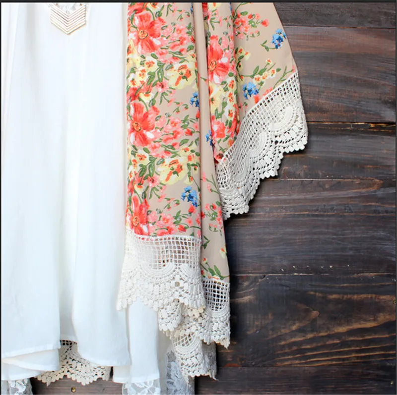 Купальник женский кружевной с цветочным принтом|lace kimono cardigan|kimono cardiganlace |