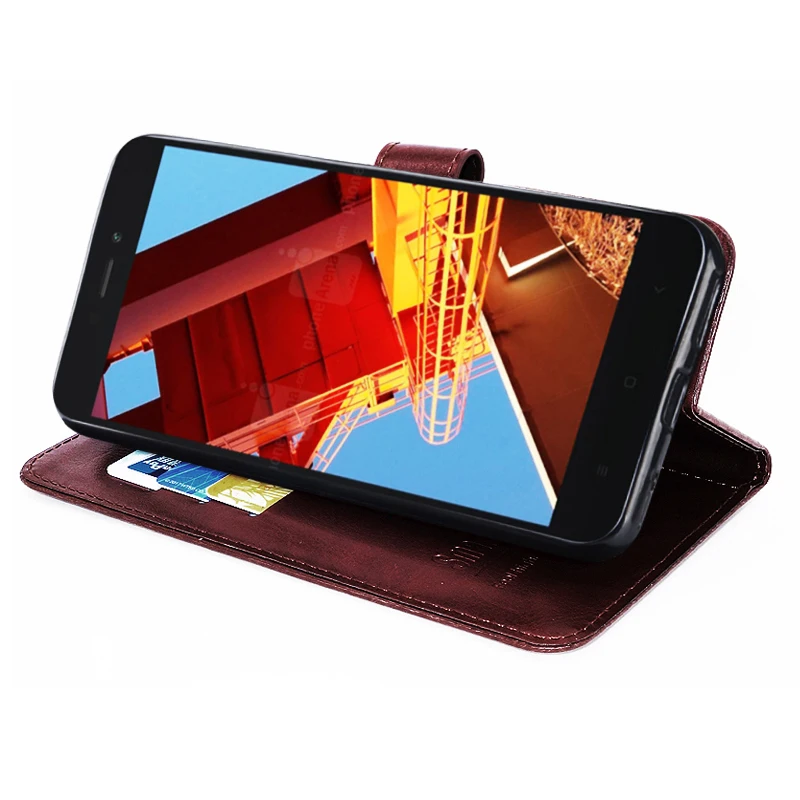 Luxury TPU wallet case for Xiaomi Redmi Go PU Leather Special Flip With Card Pocket Phone Cover Kickstand | Мобильные телефоны и