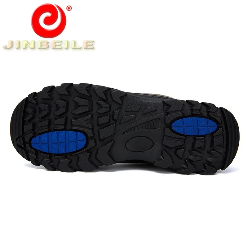 JINBEILE Cool Design Men Hiking Shoes High Quality Wear Resistant Outdoor Sport Warm Durable Sneakers Big Size | Спорт и развлечения