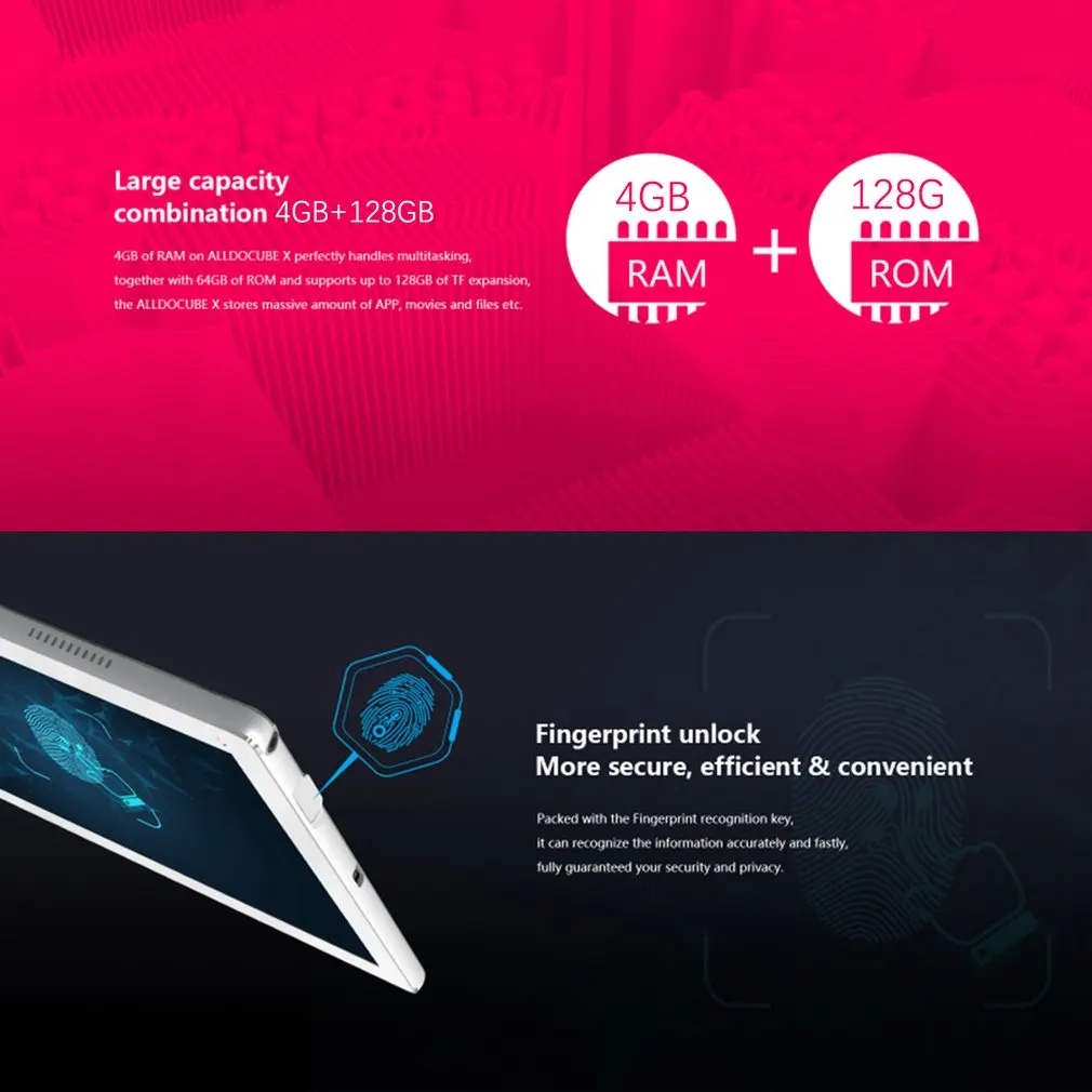 Alldocube X U1005 планшетный ПК MTK8176 Hexa Core 10,5 дюймов 2K экран 4 Гб Ram 64 Гб/128 Гб Rom Android 8,0 двухдиапазонный WiFi Bluetooth