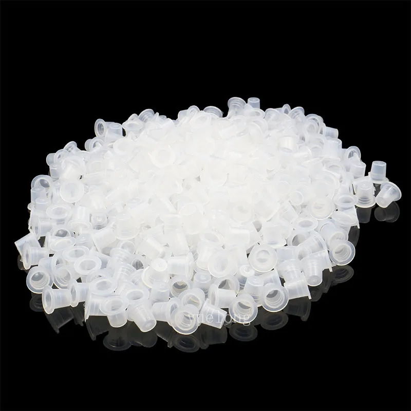 200 шт./лот смешанные Прозрачные белые одноразовые чернила для татуировки