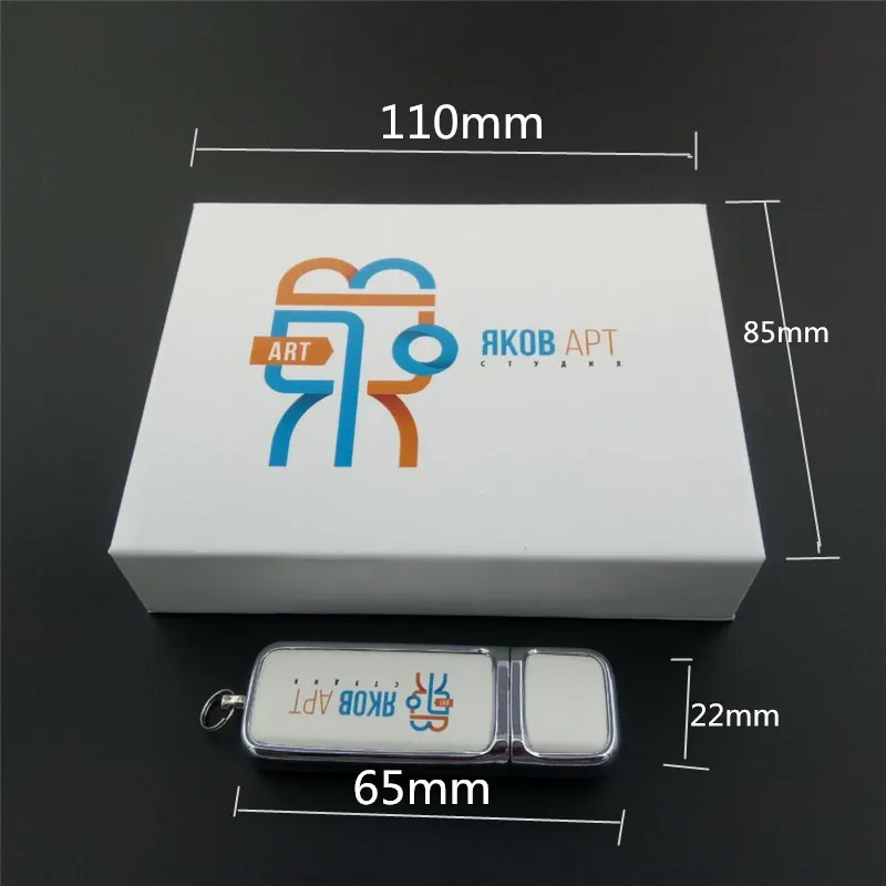Флеш накопитель Usb 2 0 с логотипом на заказ 10 шт./лот кожаный коробкой цветная