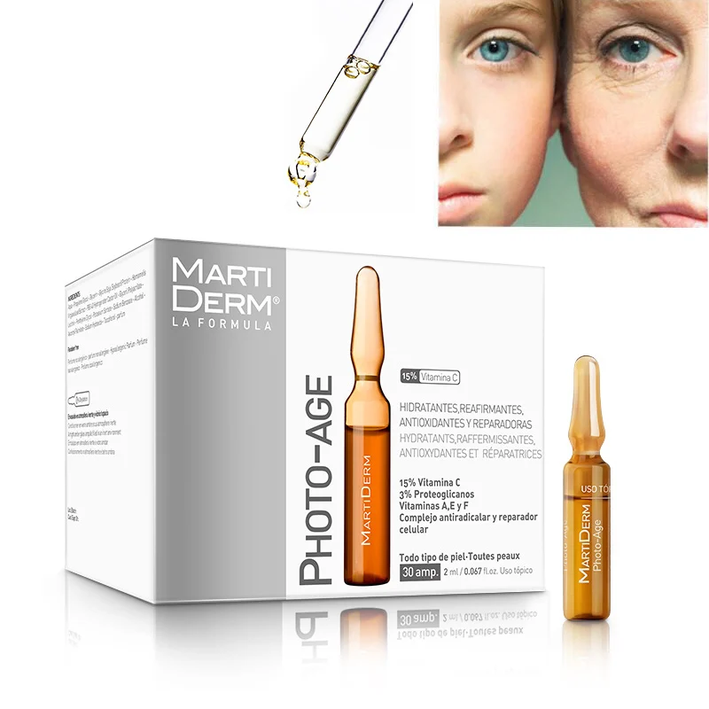 Martiderm Photo Age Platinum протеогликан ампулы Увлажняющий Укрепляющий антиоксидантный Восстанавливающий сыворотка 30x2 мл