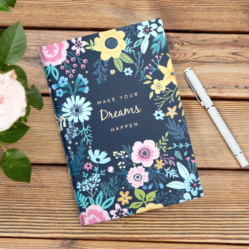 Записная книжка Kawaii, цветочный планировщик, дневник, А5, записная книжка, управление временем, принадлежности для девочек, школьные канцелярские принадлежности, подарок