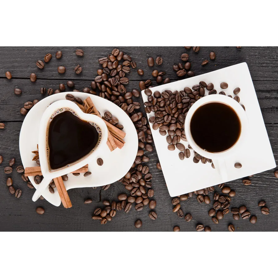 ShineHome-4 Panel Modern Canvas Prints Paintings Coffee Bean Cafe Wall Picture for Bar Nature Quadros De Parede Para Sala | Дом и сад