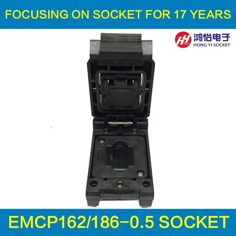 EMCP162 к DIP48 IC тестовое гнездо для BGA162 BGA186 тестирования размер чипа 12*16 мм