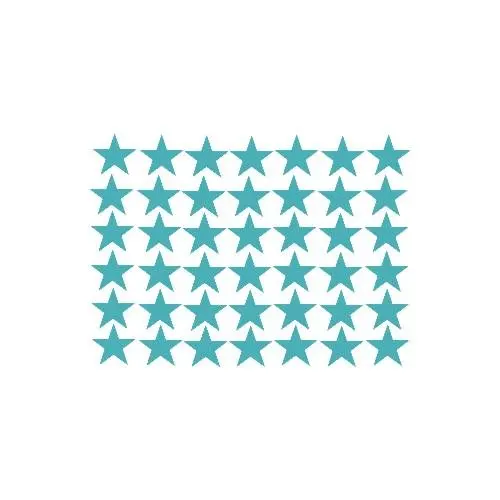 Настенная Наклейка Декор 42 Etoile 5X5cm Bleu vert en ПВХ Pr дом|wall sticker|sticker muralmural sticker |