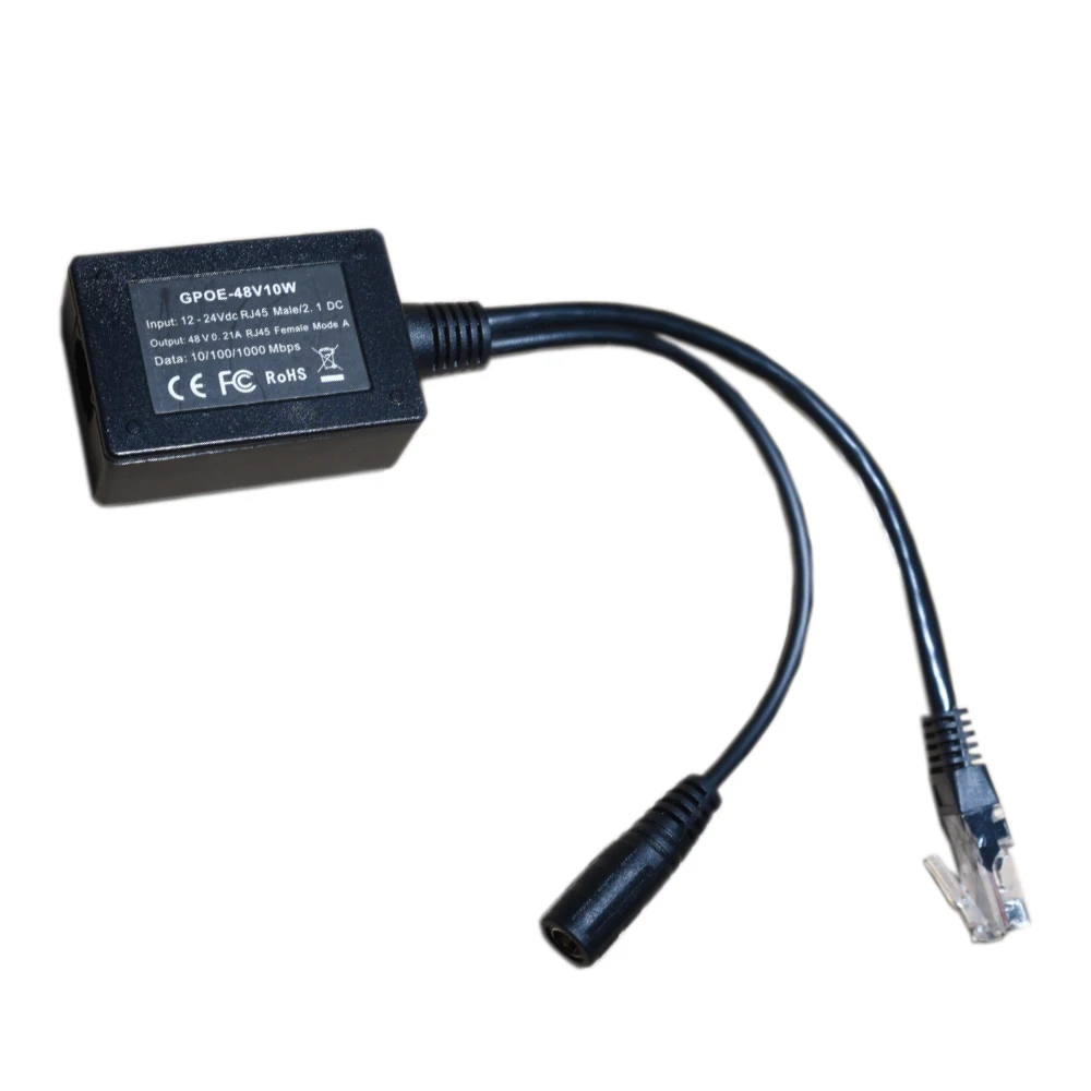 12 Вольт 24 вольт вход гигабитная мощность по Ethernet 48 повышающий инжектор: GPOE