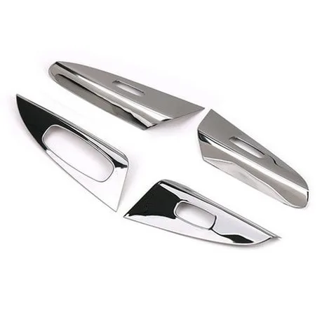 silver 4pcs Внутренняя модифицированная Панель подлокотника со стеклянной подъемной панелью, внутренняя отделка, автомобильные аксессуары для Nissan Sentra 2013 - Цвет: silver 4pcs