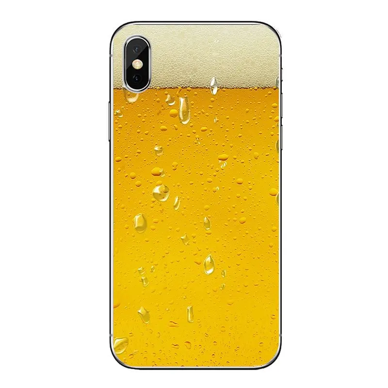 Soft Silicone TPU Case For iPod Touch iPhone 4 4S 5 5S 5C SE 6 6S 7 8 X XR XS Plus MAX Fun Beer A Glass of Cool Summer Skin |
