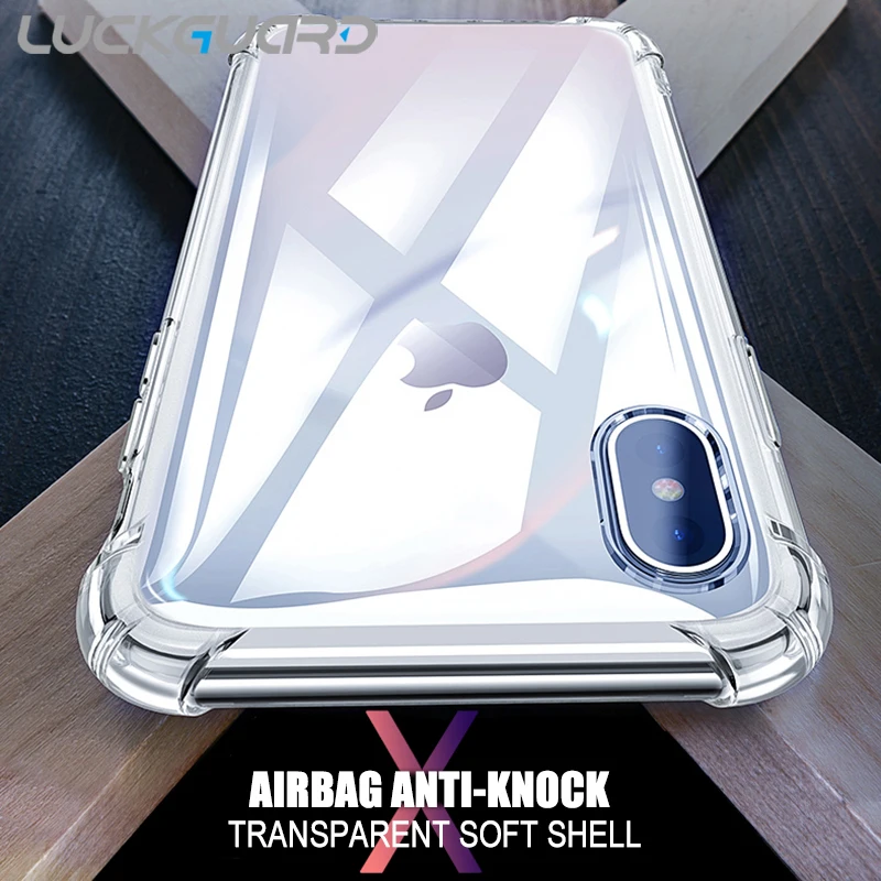 Luckguard чехол для iPhone х Крышка роскошные подушки безопасности противоударный