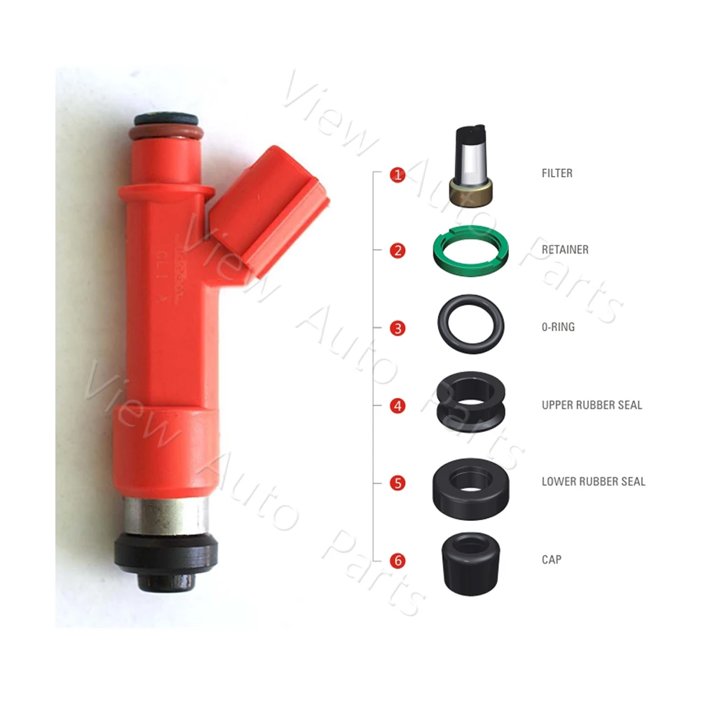 100 комплектов ремонтные наборы деталей топливной форсунки для OEM 1001 87F90 Toyota 1.8L