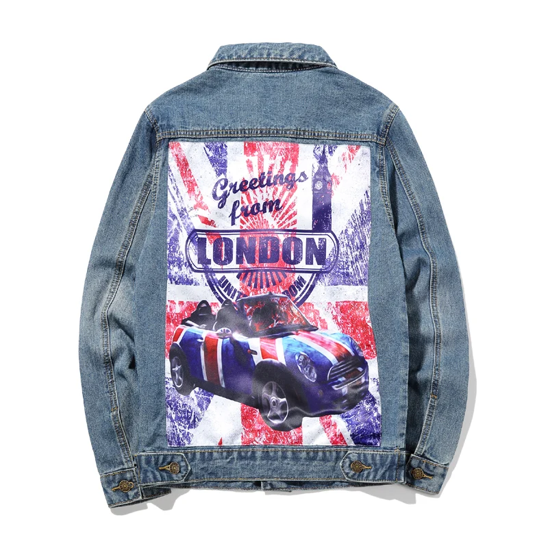 

8 Styles Denim Jacket Men Fashion Nice New Autumn Casual Mens Jackets Turn Down Collar Hole Slim Fit Windbreaker Man Coat 5XL-M