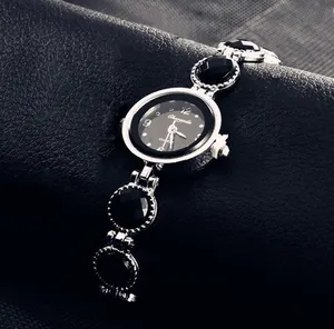 Часы-браслет женские кварцевые с круглым циферблатом, модные повседневные наручные