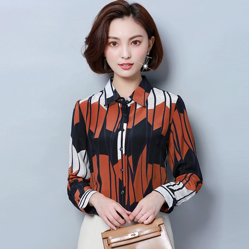 Chiffon women tops and blouses 2020 fashion autumn OL shirt long sleeve temperament ladies causal blusa feminine 1389 45 |