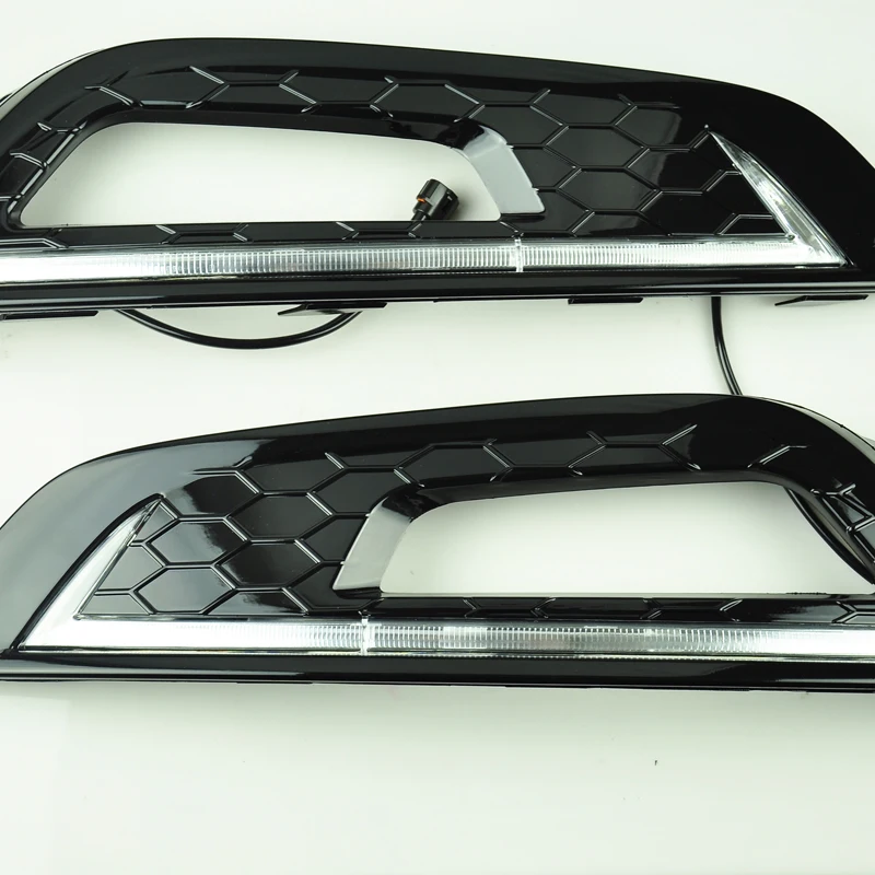 1 pair Dimming style Relay LED Car DRL daytime running lights with fog lamp for focus 4 2015 | Автомобили и мотоциклы