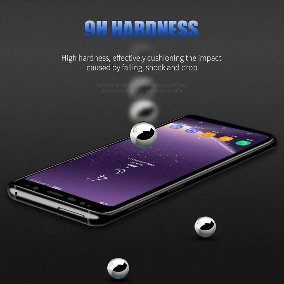 3D полное покрытие защитное стекло для samsung s8 galaxy plus протектор экрана из