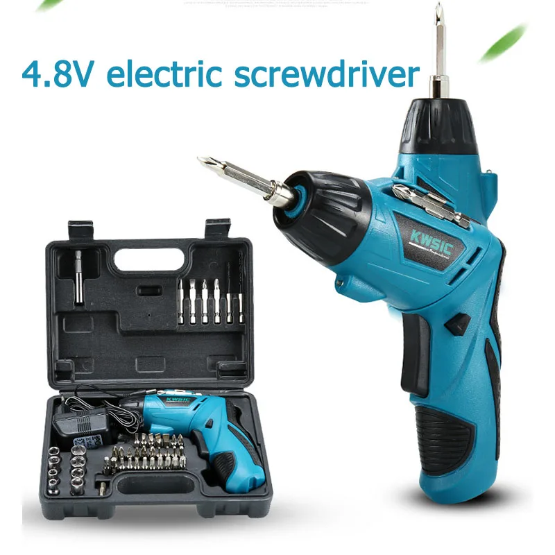 

4.8V Cordless Drill electrical tools Two-speed electric drill Battery hand operated tools Multi-function screw set