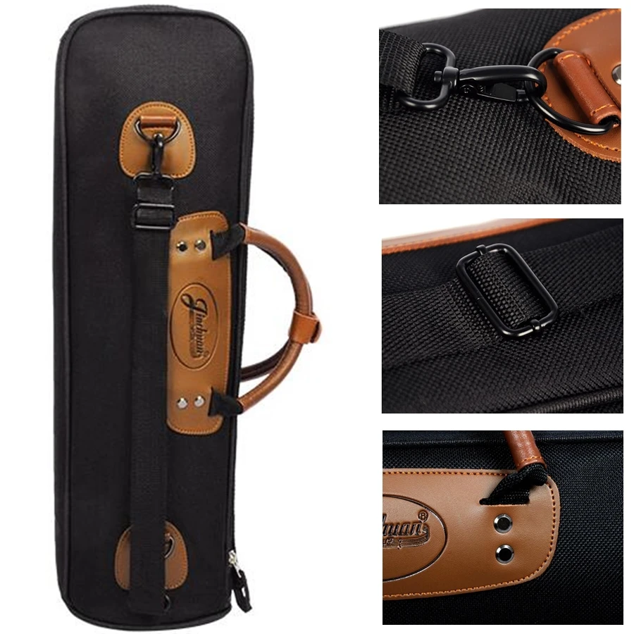 Bolsa de Trompete Impermeável Oxford Espessura Foambody Instrumentos Musicais Acessórios 1200d 12mm
